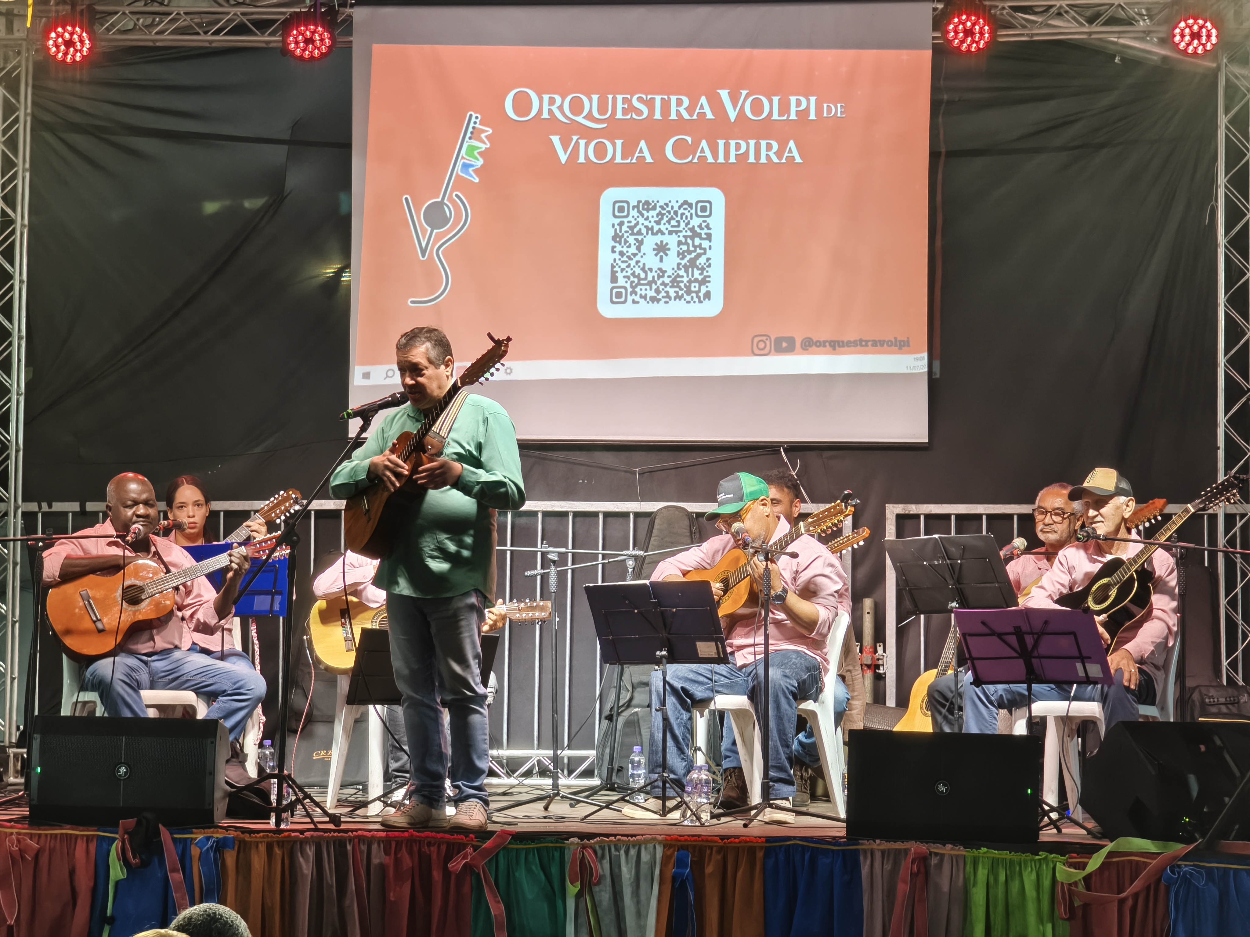 Registro de apresentação da Orquestra Volpi